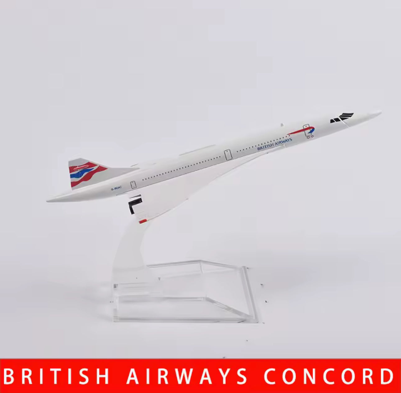 JASON TUTU 16cm BRITISH AIRWAYS CONCORDE Airplane Model Airplane Diecast Metal 1/400 Scale Planes