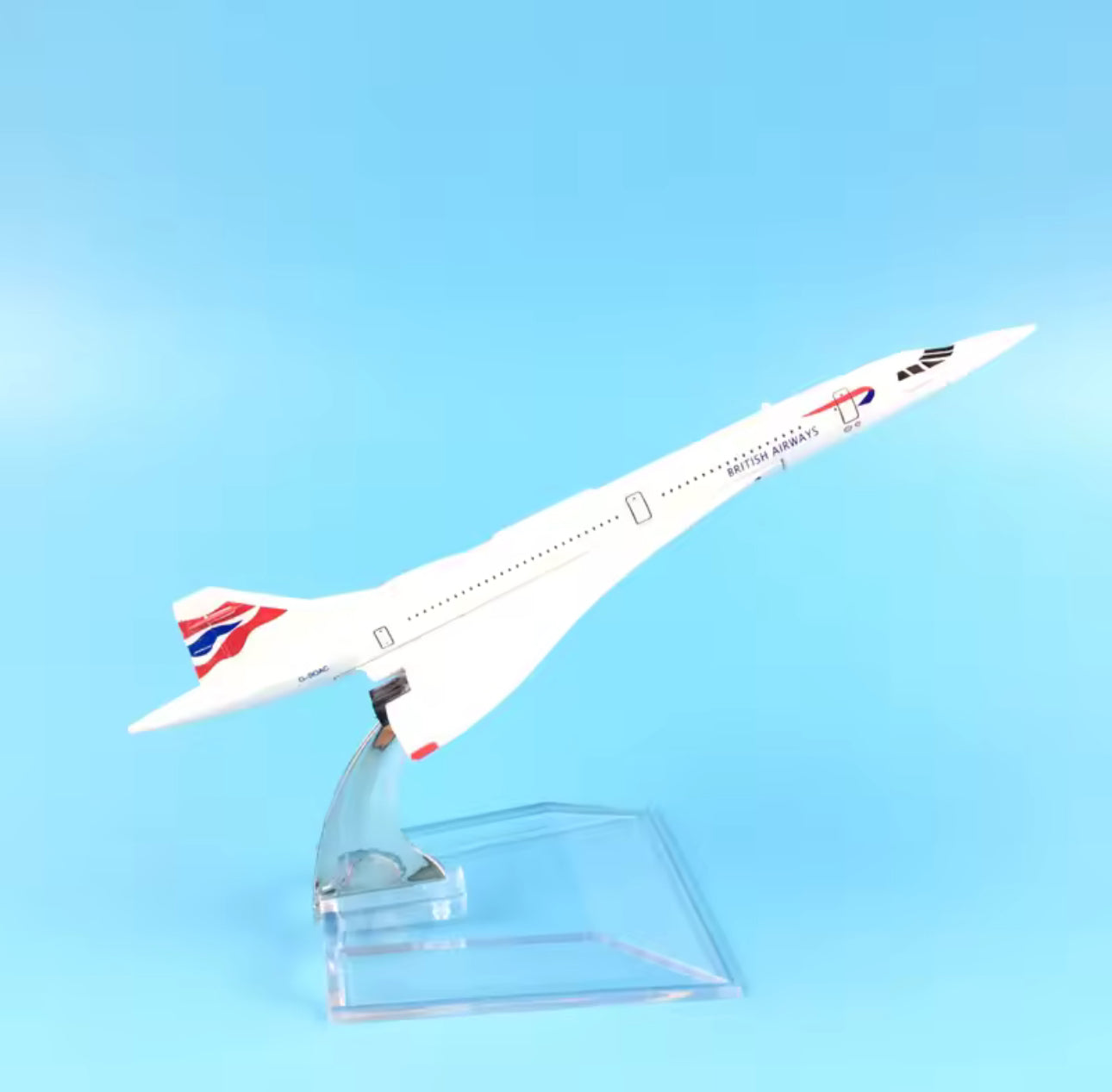 JASON TUTU 16cm BRITISH AIRWAYS CONCORDE Airplane Model Airplane Diecast Metal 1/400 Scale Planes