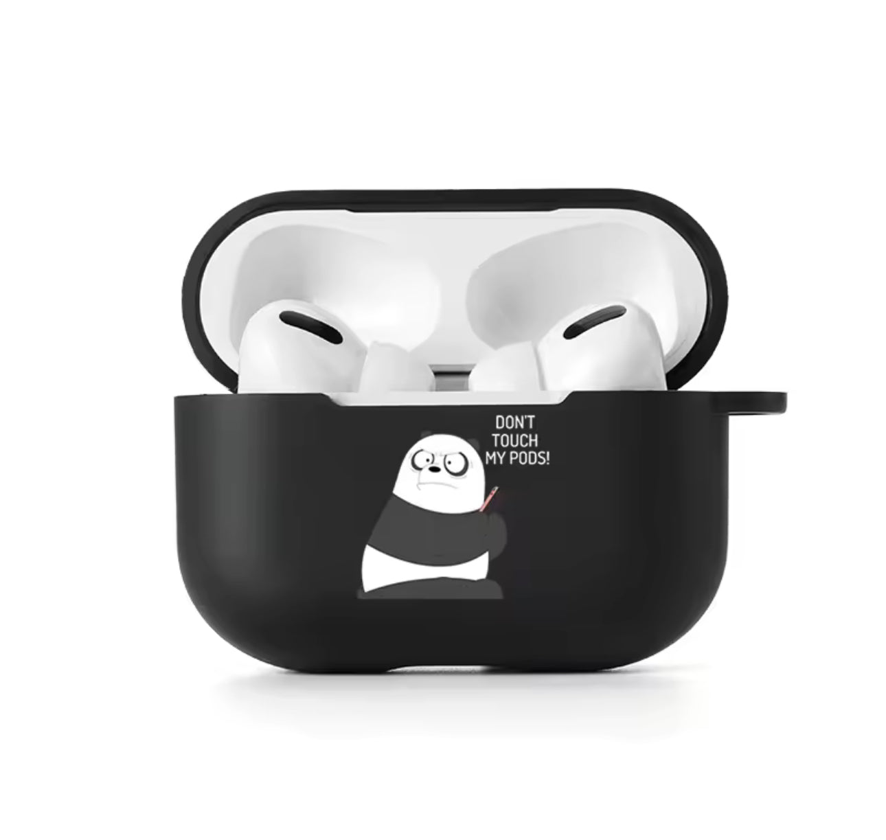 Case For Apple Airpods Pro 2 Case Slogan Simple Text Dont Touch Airpods Pro 2 4 3 Silicon Black Earphone Cover Air pod Pro2 Capa