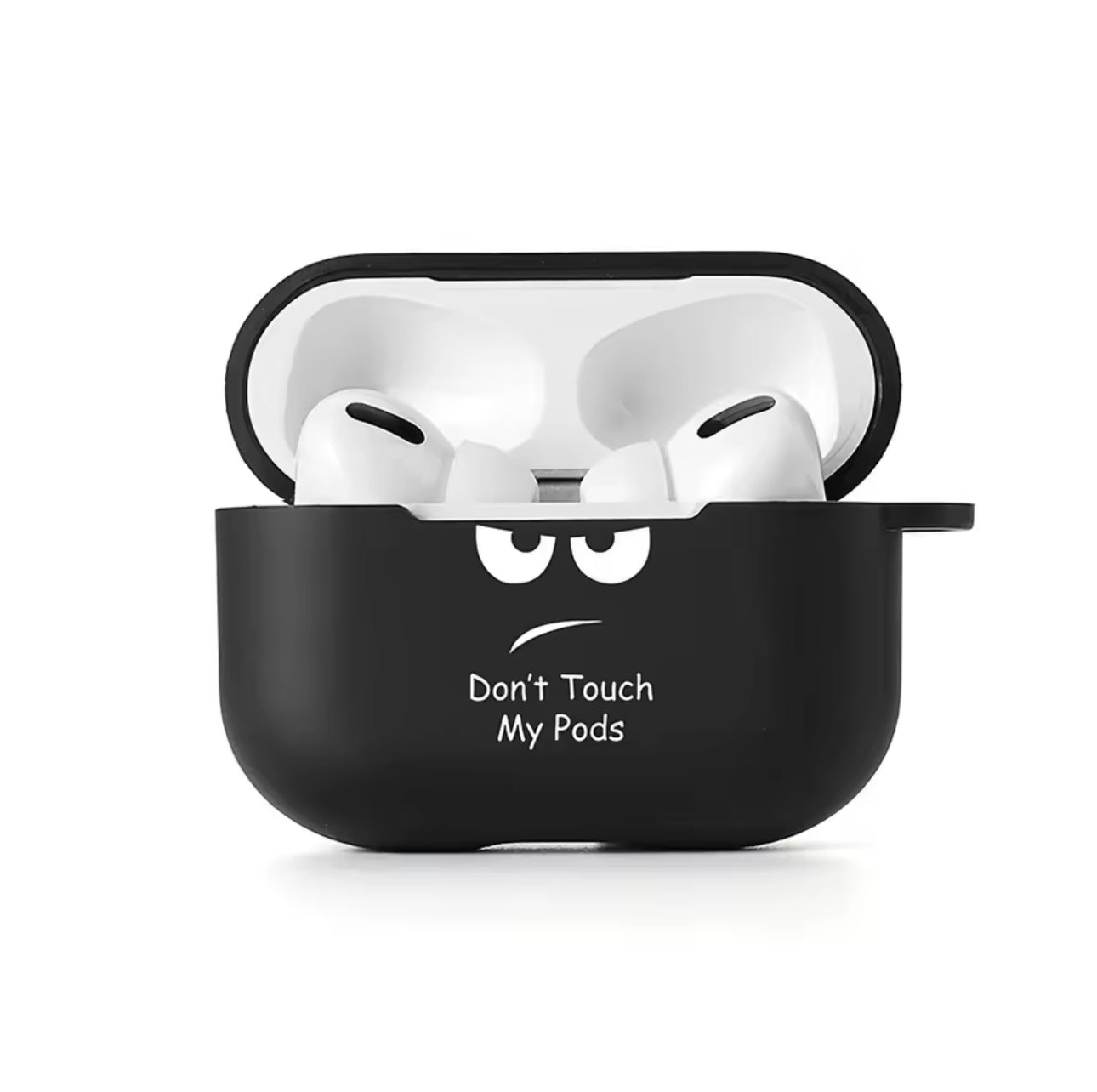 Case For Apple Airpods Pro 2 Case Slogan Simple Text Dont Touch Airpods Pro 2 4 3 Silicon Black Earphone Cover Air pod Pro2 Capa