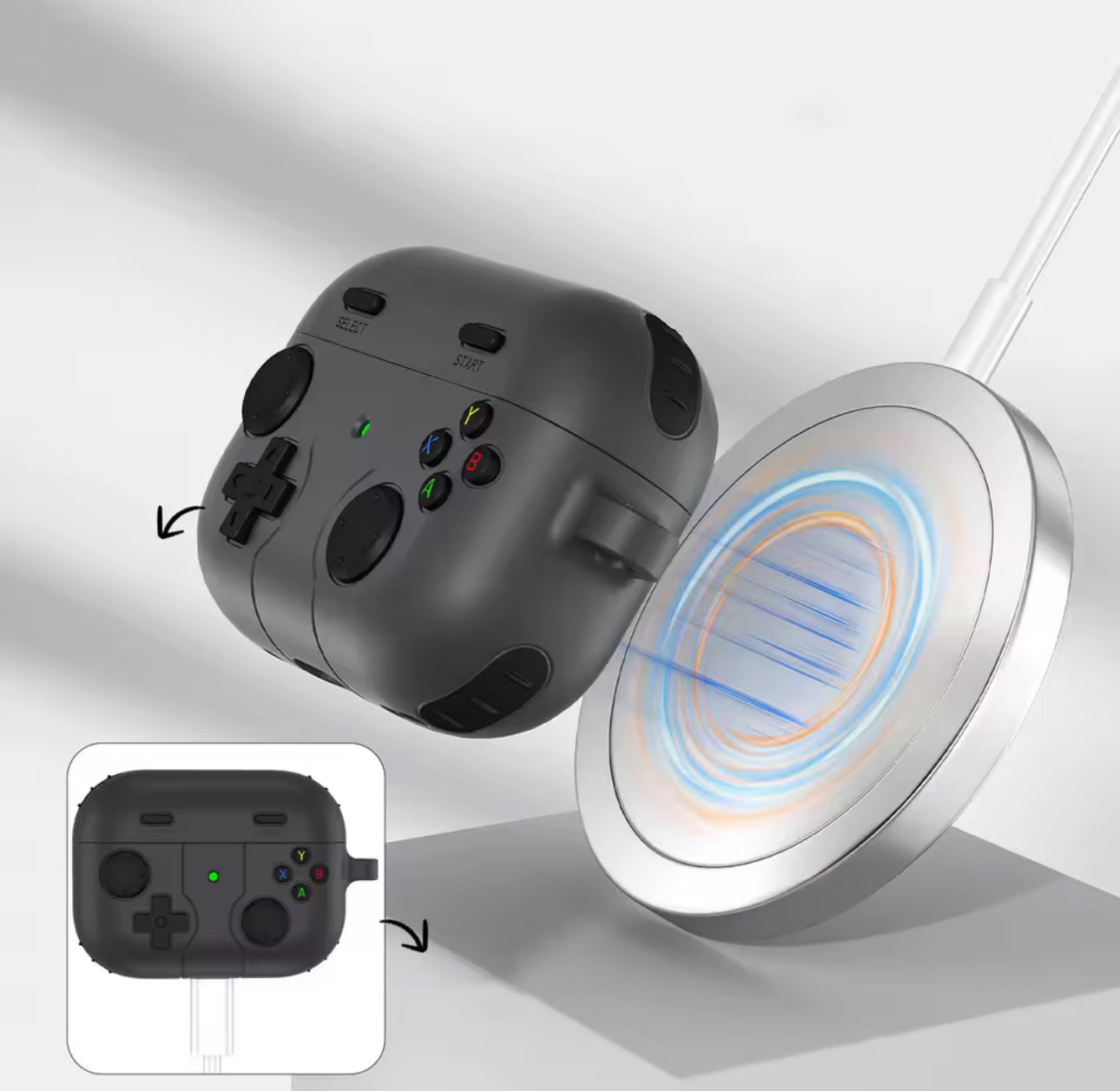 Case For AirPods Pro 2 3D Gamepad Gameboy Earphone Accessories Soft Protector Case Cover For AirPods 1/2/3