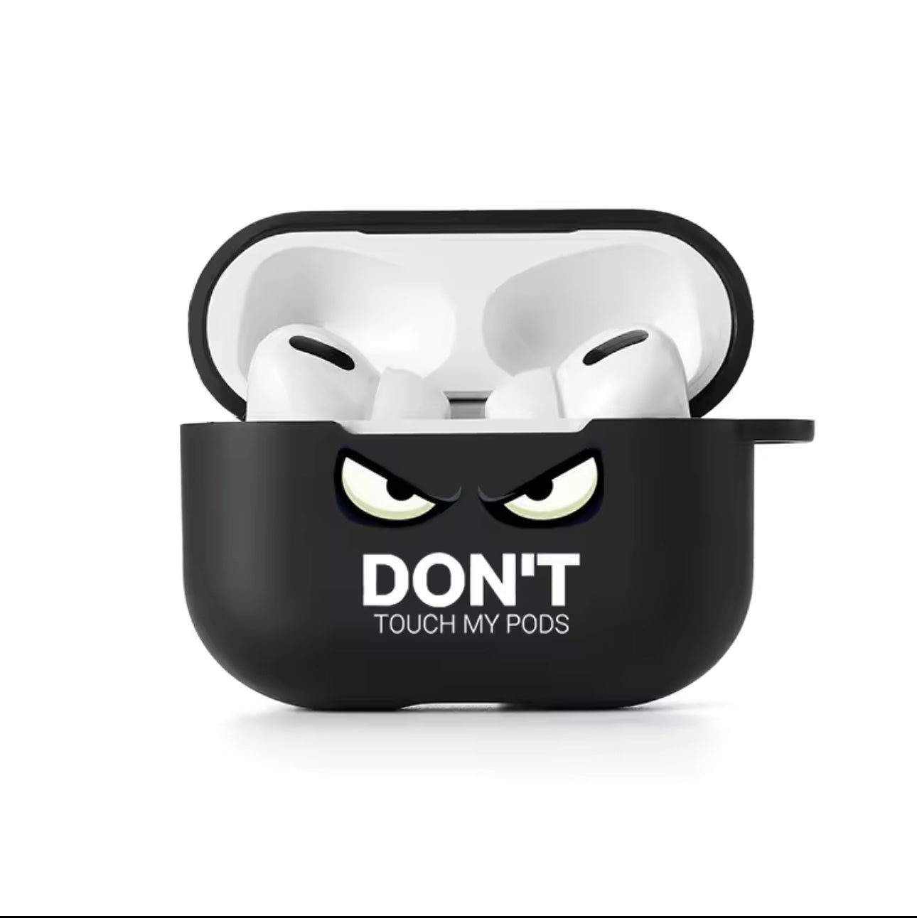 Case For Apple Airpods Pro 2 Case Slogan Simple Text Dont Touch Airpods Pro 2 4 3 Silicon Black Earphone Cover Air pod Pro2 Capa