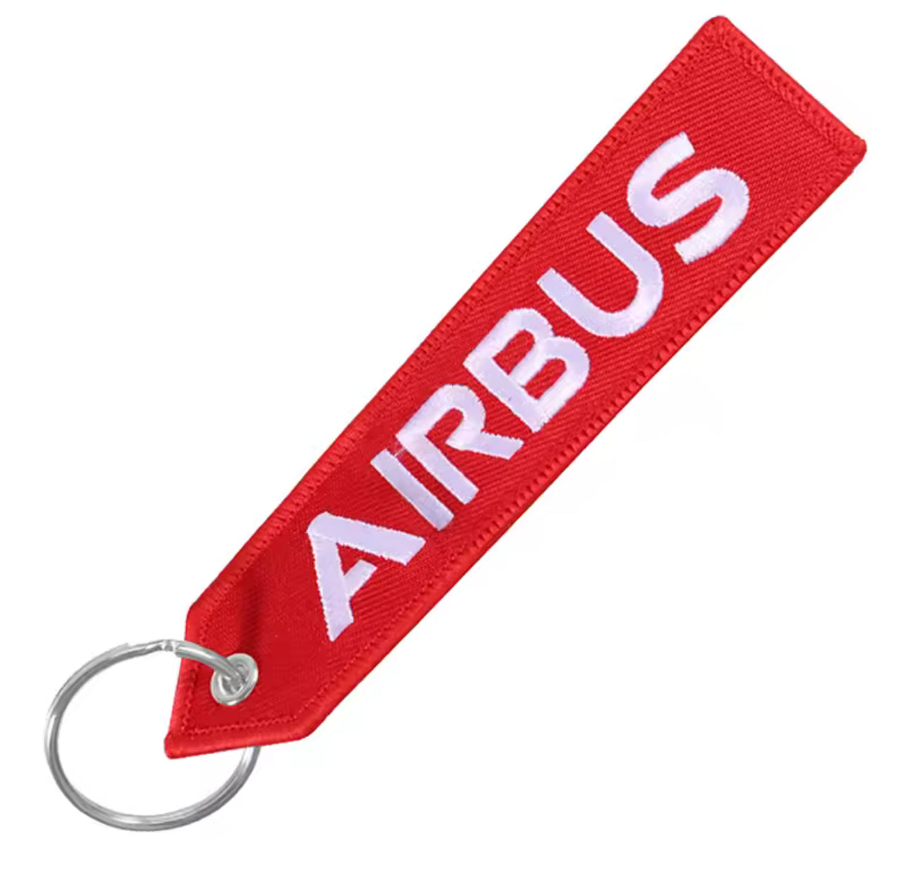 1PC AIRBUS Keychain Motorcycle Car Embroider Key Ring A320 Aviation KeyRing Chain For Aviation Gift Strap Lanyard For Bag Zipper